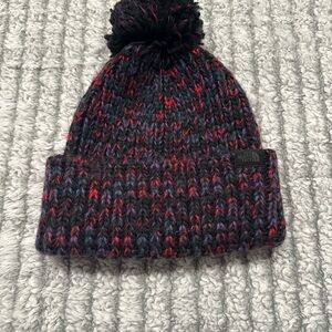 NWOT The North Face Colorful Knit Pom-Pom Beanie